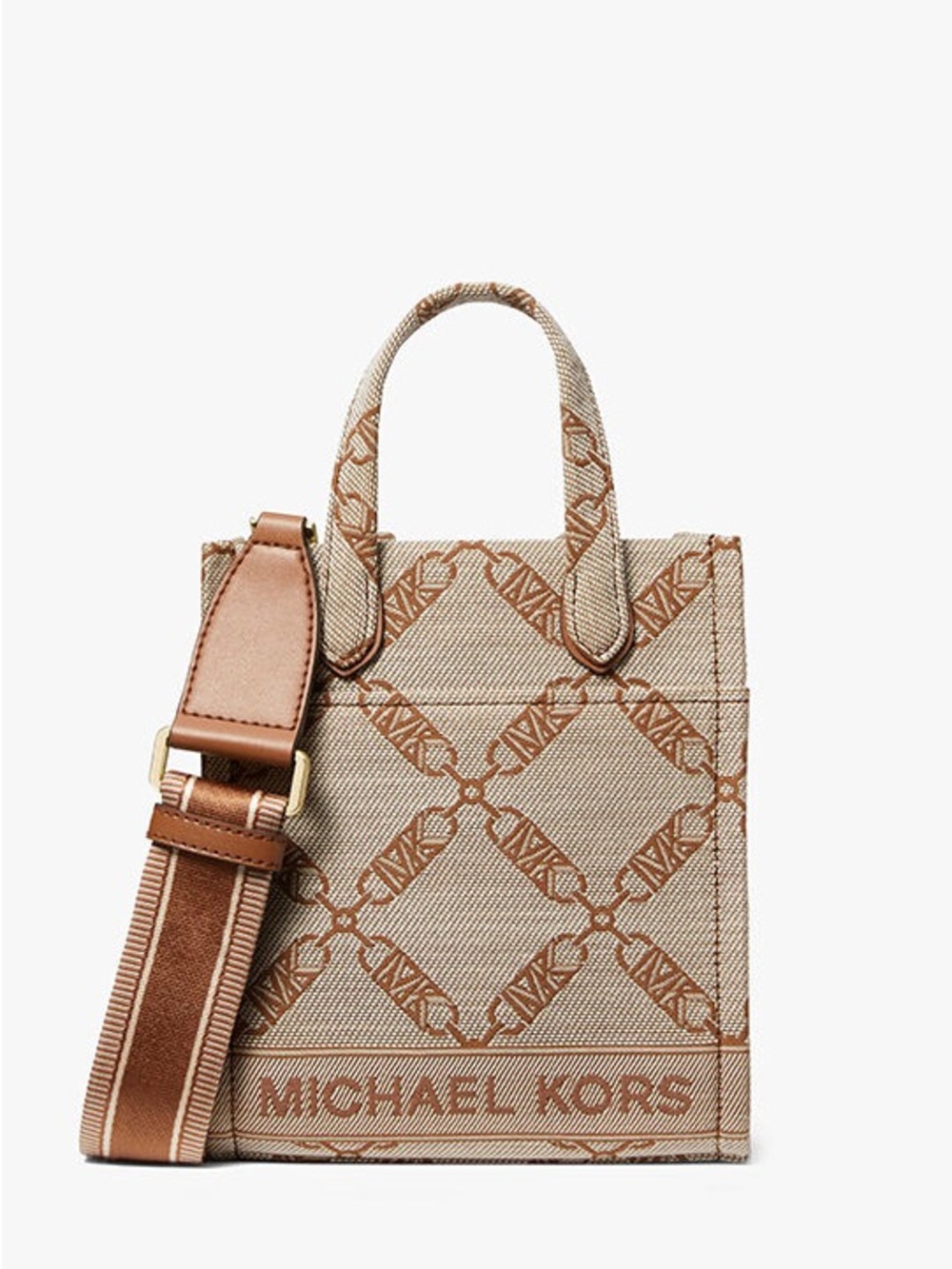 MICHAEL KORS
GIGI EXTRA-SMALL EMPIRE LOGO JACQUARD CROSSBODY BAG - Picture 2 of 4